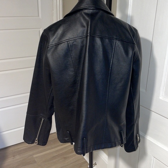 A- MTL 1980 2XL Faux Leather Jacket Black - Picture 4 of 8